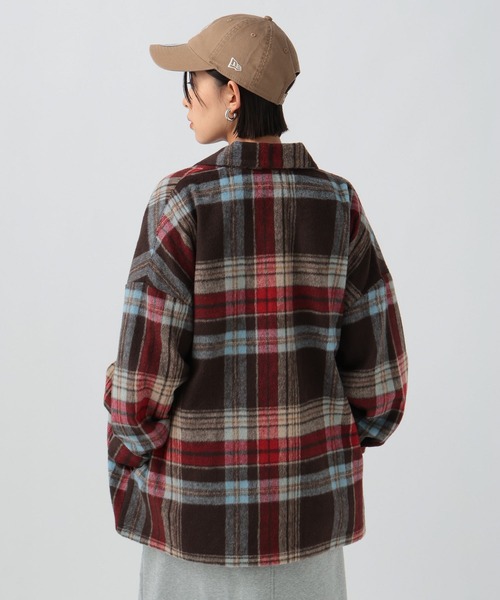 BEVERLY HILLS POLO CLUB（ビバリーヒルズポロクラブ）の「【BEVERLY HILLS POLO CLUB】シャギーCPOジャケット（その他アウター・レディース・ブラウン/レッド/グレー・FREE）」の15枚目の写真