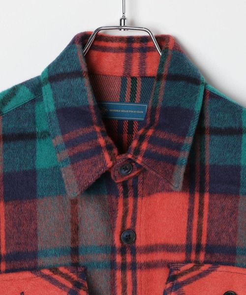 BEVERLY HILLS POLO CLUB（ビバリーヒルズポロクラブ）の「【BEVERLY HILLS POLO CLUB】シャギーCPOジャケット（その他アウター・レディース・ブラウン/レッド/グレー・FREE）」の21枚目の写真