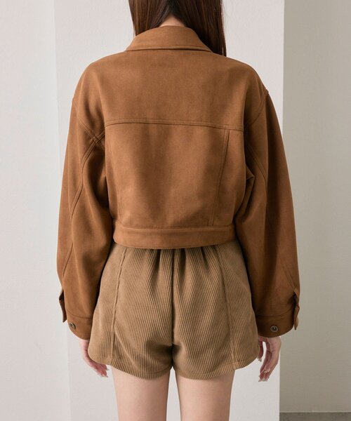 OLIVE des OLIVE(オリーブデオリーブ)の「ダブルリボンエコレザーブルゾン(ブルゾン・レディース・キャメル/ブラウン/ブラック・FREE)」の14枚目の写真
