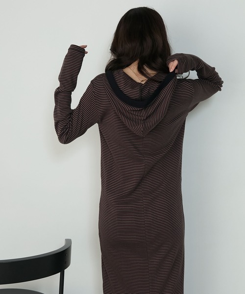 MILLER(ミラー)の「【forksy.】【Robert P. Miller/ ロバート ピー ミラー】フード付きヘンリーロングワンピース(ワンピース・レディース・グレー系/レッド系/ブラウン系・FREE)」の17枚目の写真