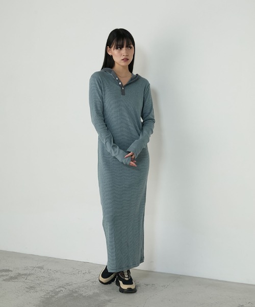 MILLER(ミラー)の「【forksy.】【Robert P. Miller/ ロバート ピー ミラー】フード付きヘンリーロングワンピース(ワンピース・レディース・グレー系/レッド系/ブラウン系・FREE)」の19枚目の写真