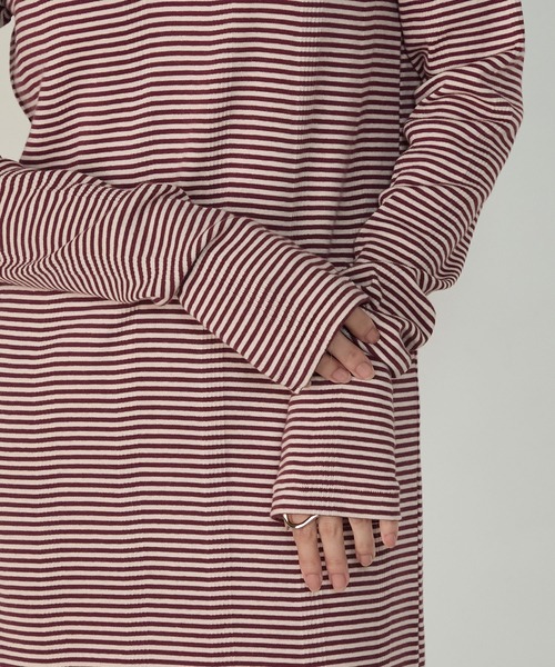 MILLER(ミラー)の「【forksy.】【Robert P. Miller/ ロバート ピー ミラー】フード付きヘンリーロングワンピース(ワンピース・レディース・グレー系/レッド系/ブラウン系・FREE)」の5枚目の写真