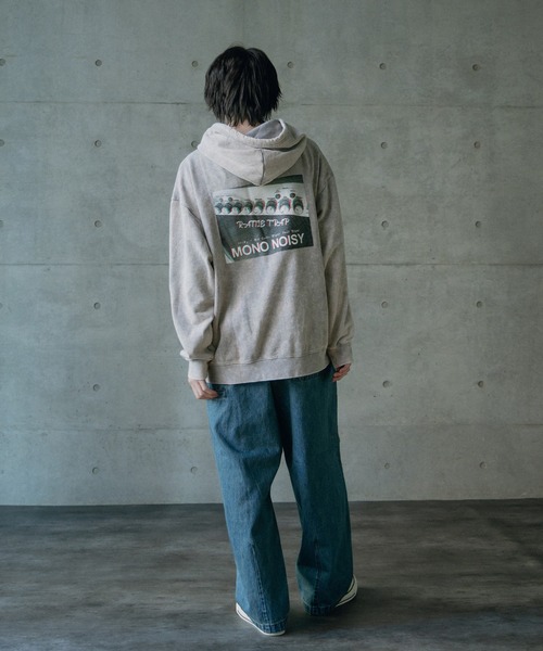 RATTLE TRAP（ラトルトラップ）の「441HZ立体プリントロゴ加工フーディ（パーカー・メンズ・ブラック/グレー・L/M）」の4枚目の写真