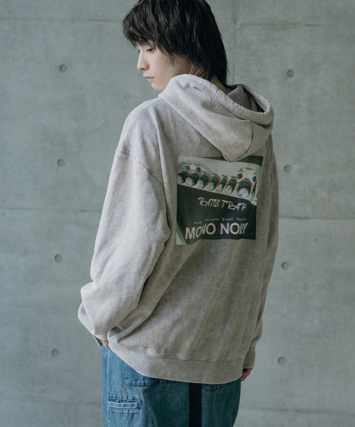 RATTLE TRAP（ラトルトラップ）の「441HZ立体プリントロゴ加工フーディ（パーカー・メンズ・ブラック/グレー・L/M）」の9枚目の写真