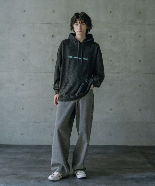 RATTLE TRAP（ラトルトラップ）の「441HZ立体プリントロゴ加工フーディ（パーカー・メンズ・ブラック/グレー・L/M）」の18枚目の写真