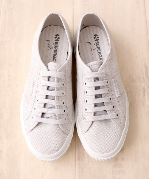 SUPERGA（スペルガ）の「別注★Piche×SUPERGA2750スニーカー（スニーカー・レディース・グレー/シルバー/ネイビー・39/38/35/37/36）」の2枚目の写真