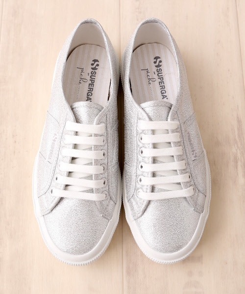 SUPERGA（スペルガ）の「別注★Piche×SUPERGA2750スニーカー（スニーカー・レディース・グレー/シルバー/ネイビー・39/38/35/37/36）」の3枚目の写真