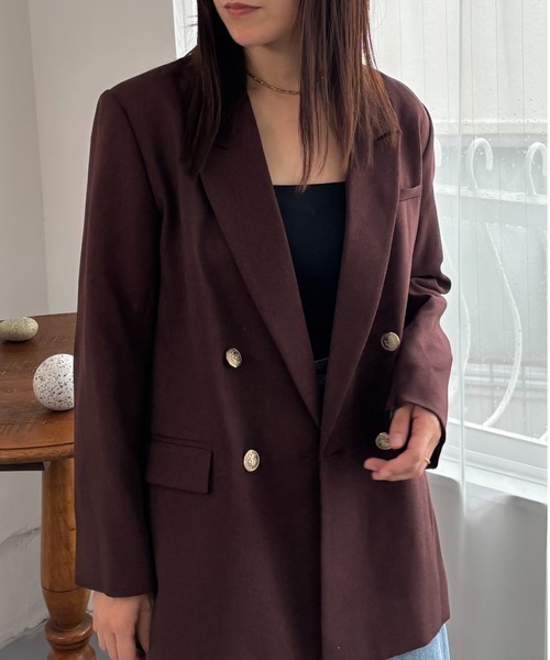 A part by lowrys Ｗライクテーラードスリットジャケット セール】Wライクテーラードスリットジャケット（テーラードジャケット