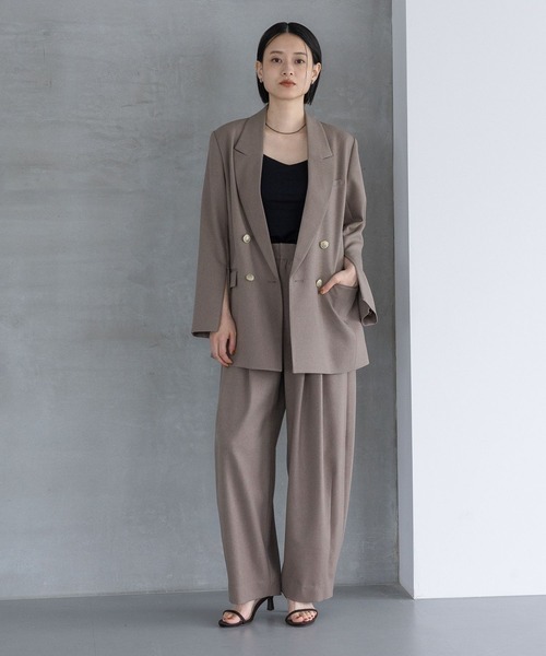 セール】Wライクテーラードスリットジャケット（テーラードジャケット