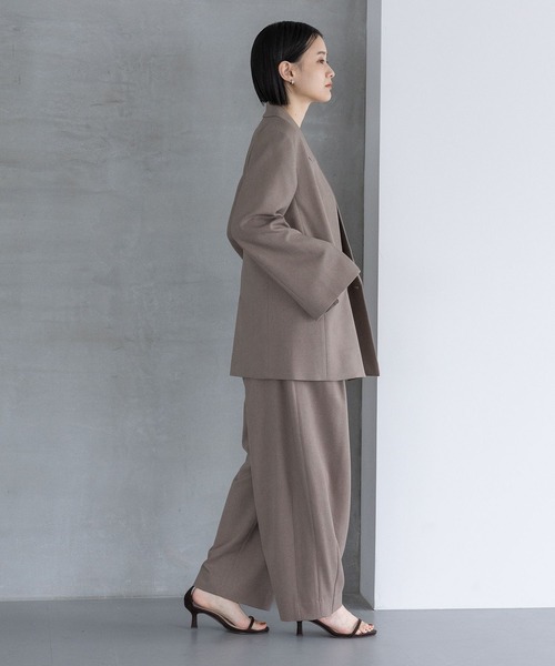 A part by（アパートバイ）の「Ｗライクテーラードスリットジャケット（テーラードジャケット・レディース・ブラウン系その他/ネイビー/グレー系その他4・MEDIUM/SMALL）」の5枚目の写真