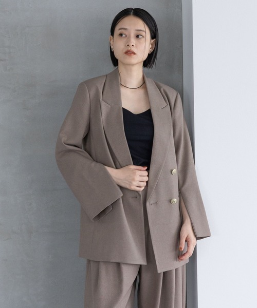 A part by lowrys Ｗライクテーラードスリットジャケット セール】Wライクテーラードスリットジャケット（テーラードジャケット