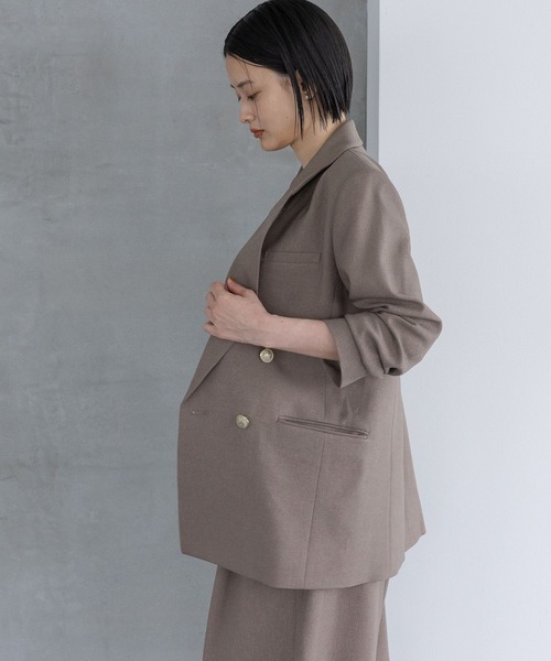 セール】Wライクテーラードスリットジャケット（テーラードジャケット