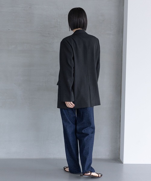 セール】Wライクテーラードスリットジャケット（テーラードジャケット