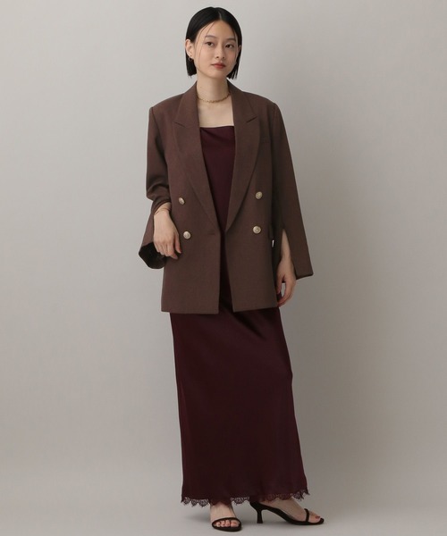 A part by（アパートバイ）の「Ｗライクテーラードスリットジャケット（テーラードジャケット・レディース・ブラウン系その他/ネイビー/グレー系その他4・MEDIUM/SMALL）」の22枚目の写真