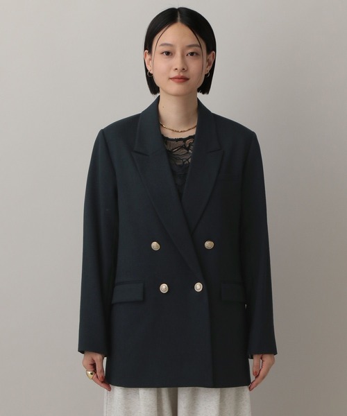 Wライクテーラードスリットジャケット（テーラードジャケット