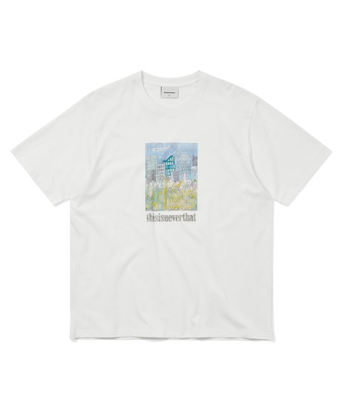 thisisneverthat(ディスイズネバーザット)の「City & Park Tee(Tシャツ/カットソー・メンズ・ホワイト/ダークグレー・XL/L/M/S)」の1枚目の写真