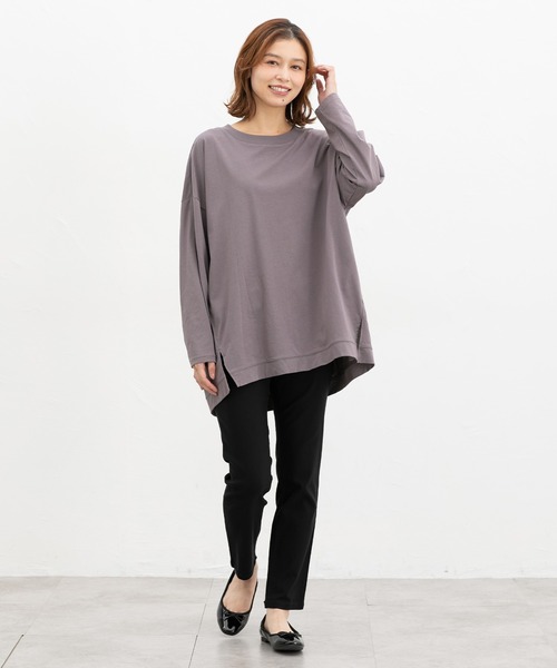 Honeys(ハニーズ)の「【抗菌防臭】ストレッチパギンス(股下66cm)(その他パンツ・レディース・ブラック/ダークカーキ・S/M/LL/L)」の4枚目の写真