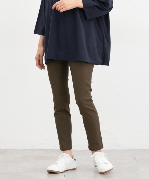 Honeys(ハニーズ)の「【抗菌防臭】ストレッチパギンス(股下66cm)(その他パンツ・レディース・ブラック/ダークカーキ・S/M/LL/L)」の7枚目の写真