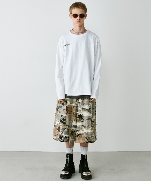 AIVER（アイバー）の「AIVER　30/2ウォッシュ天竺フットボールL/S TEE（Tシャツ/カットソー・メンズ・ブラック/ナチュラル/ホワイト・SMALL/MEDIUM/LARGE）」の17枚目の写真