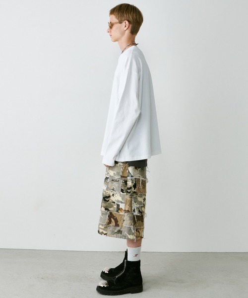 AIVER（アイバー）の「AIVER　30/2ウォッシュ天竺フットボールL/S TEE（Tシャツ/カットソー・メンズ・ブラック/ナチュラル/ホワイト・SMALL/MEDIUM/LARGE）」の13枚目の写真