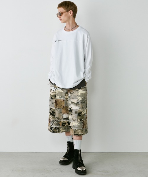 AIVER（アイバー）の「AIVER　30/2ウォッシュ天竺フットボールL/S TEE（Tシャツ/カットソー・メンズ・ブラック/ナチュラル/ホワイト・SMALL/MEDIUM/LARGE）」の11枚目の写真