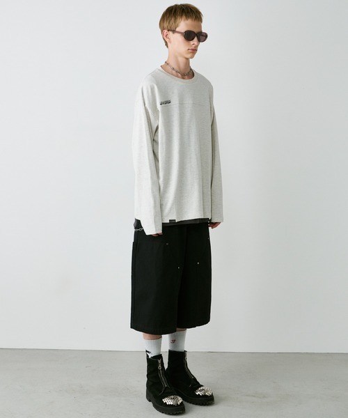 AIVER（アイバー）の「AIVER　30/2ウォッシュ天竺フットボールL/S TEE（Tシャツ/カットソー・メンズ・ブラック/ナチュラル/ホワイト・SMALL/MEDIUM/LARGE）」の22枚目の写真