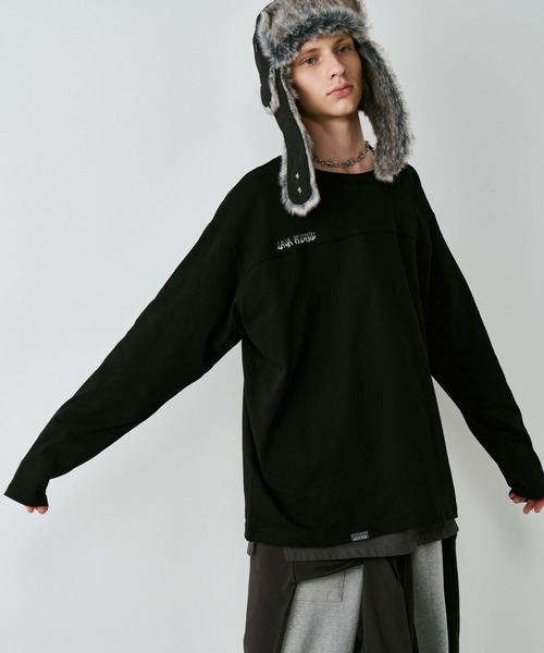 AIVER（アイバー）の「AIVER　30/2ウォッシュ天竺フットボールL/S TEE（Tシャツ/カットソー・メンズ・ブラック/ナチュラル/ホワイト・SMALL/MEDIUM/LARGE）」の19枚目の写真