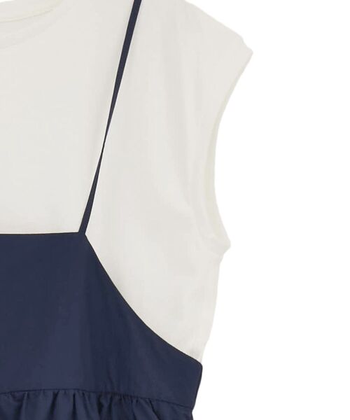 AMERICAN HOLIC（アメリカンホリック）の「【2点SET】Tシャツ+キャミワンピース（ワンピース・レディース・ブラック/ネイビー・L/M）」の21枚目の写真