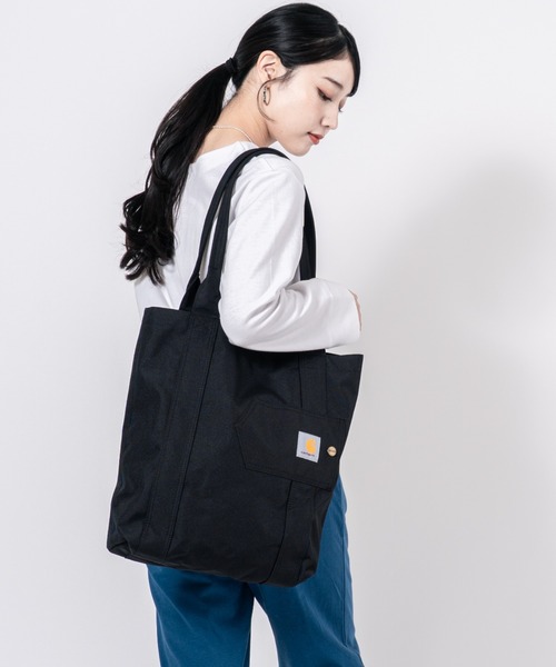 Carhartt（カーハート）の「【CARHARTT】トートバッグ　ユニセックス（トートバッグ・メンズ・ブラウン/ブラック・FREE）」の2枚目の写真