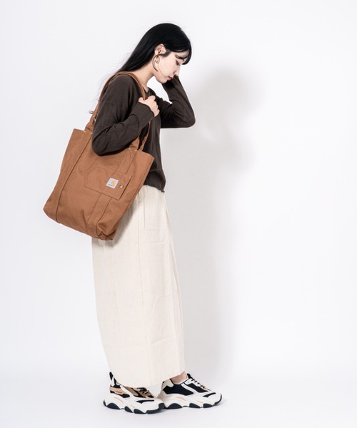 Carhartt（カーハート）の「【CARHARTT】トートバッグ　ユニセックス（トートバッグ・メンズ・ブラウン/ブラック・FREE）」の16枚目の写真