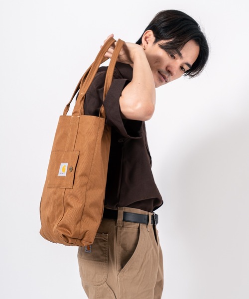 Carhartt（カーハート）の「【CARHARTT】トートバッグ　ユニセックス（トートバッグ・メンズ・ブラウン/ブラック・FREE）」の19枚目の写真