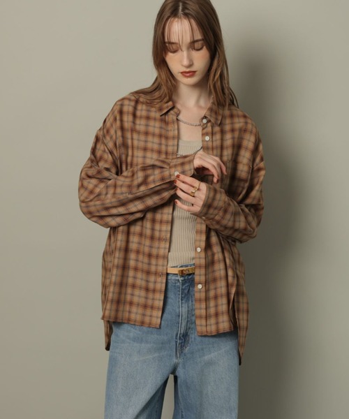 CADUNE リラックスチェックシャツ CADUNE リラックスチェックシャツ 1777668901