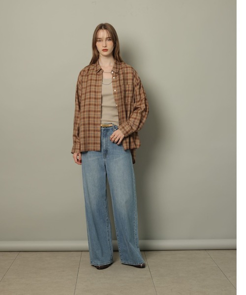 CADUNE リラックスチェックシャツ CADUNE リラックスチェックシャツ 1777668901