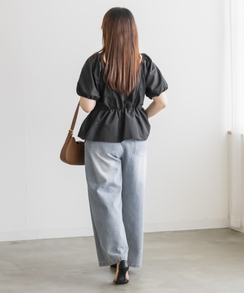 CLETTE(クレット)の「CLETTEオリジナルレース使いピンタックブラウス(シャツ/ブラウス・レディース・イエロー/ブラック/ブラック系その他・LL/3L/4L)」の13枚目の写真