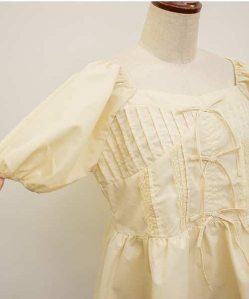 CLETTE(クレット)の「CLETTEオリジナルレース使いピンタックブラウス(シャツ/ブラウス・レディース・イエロー/ブラック/ブラック系その他・LL/3L/4L)」の22枚目の写真