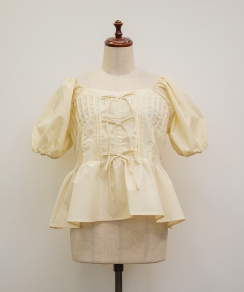 CLETTE(クレット)の「CLETTEオリジナルレース使いピンタックブラウス(シャツ/ブラウス・レディース・イエロー/ブラック/ブラック系その他・LL/3L/4L)」の19枚目の写真