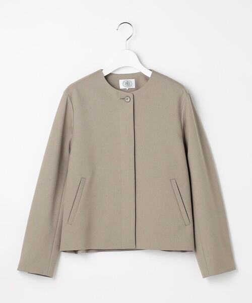 J.PRESS(ジェイプレス)の「【WEB限定カラーあり】ツムギートflannel ノーカラー ジャケット(ノーカラージャケット・レディース・アイボリー系/ベージュ系/ネイビー系/グレー系・T13/T17/T15)」の16枚目の写真