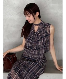 FRAY I.D | ドレープネックノースリーブブラウス(シャツ/ブラウス)