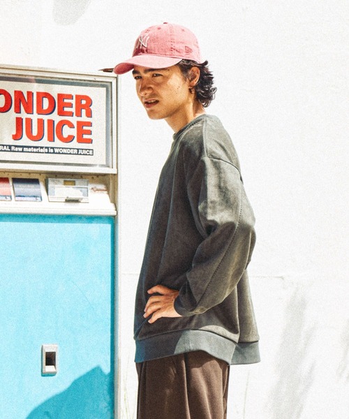 niko and...（ニコアンド）の「フェイクスウェードステッチプルオーバー（スウェット・メンズ・チャコール/オレンジ/スモーク/グリーン・MEDIUM/LARGE）」の11枚目の写真