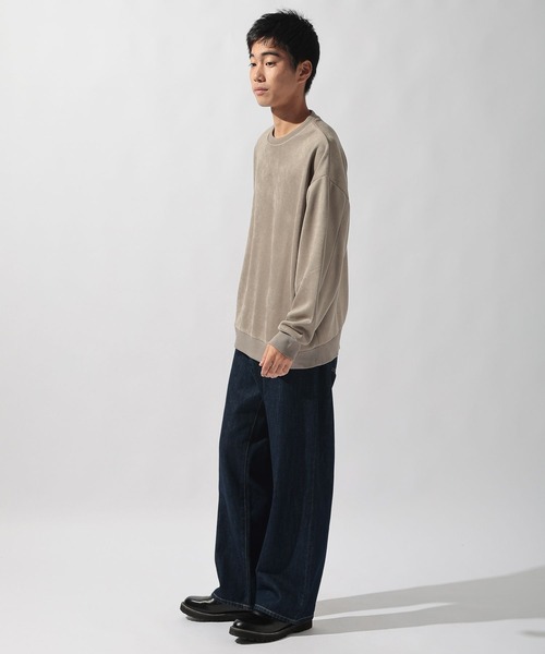 セール】フェイクスウェードステッチプルオーバー（スウェット）｜niko