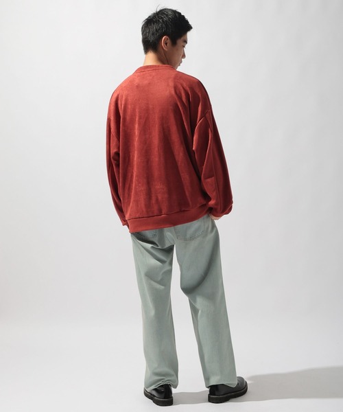 フェイクスウェードステッチプルオーバー（スウェット）｜niko and