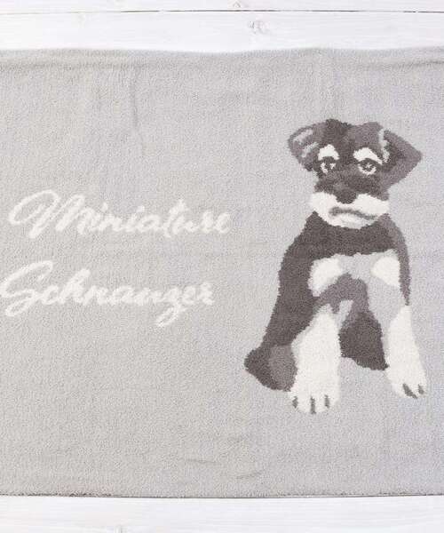 one'sterrace（ワンズテラス）の「【あったか】moumou ブランケットS シュナウザー（ブランケット・レディース・グレー系4・99）」の3枚目の写真