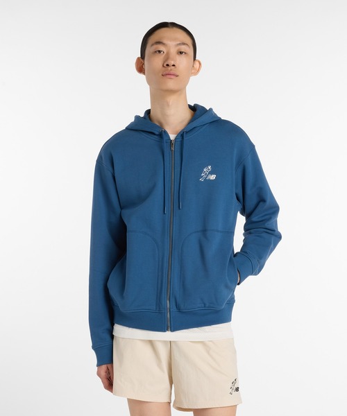 NEW BALANCE(ニューバランス)の「大谷翔平 フレンチテリーフルジップフーディ(パーカー・メンズ・インディゴブルー・SMALL/MEDIUM/LARGE/X-LARGE/XX-LARGE)」の1枚目の写真