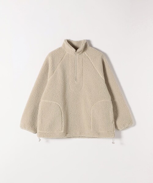 SHIPS any:〈洗濯機可能〉ボア フリース ハーフジップ プルオーバー（T