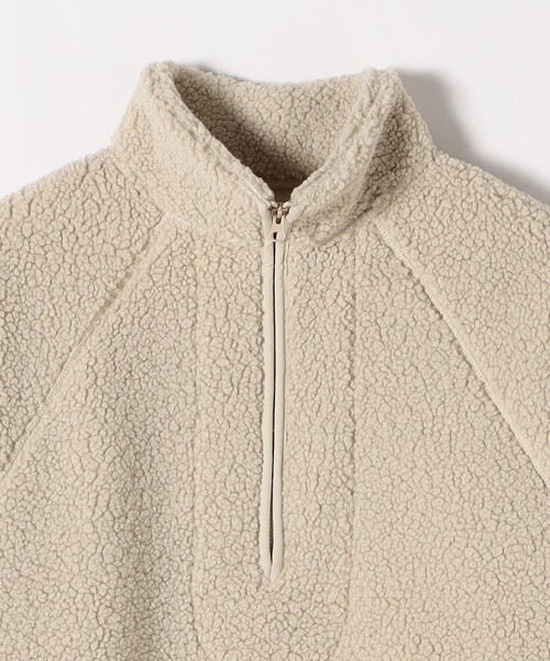 セール】SHIPS any:〈洗濯機可能〉ボア フリース ハーフジップ プル