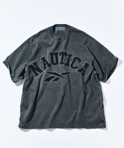 Reebok(リーボック)の「Reebok×NAUTICA/リーボック×ノーティカ 【Exclusive】 ダブルネーム アーチロゴ ピグメント クルーネックTシャツ ショートスリーブ(Tシャツ/カットソー・メンズ・ネイビー/ブラック・LARGE/MEDIUM/X-LARGE/SMALL)」の3枚目の写真