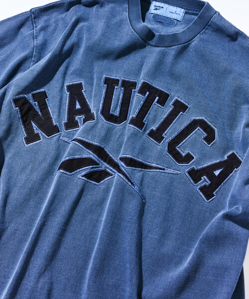 Reebok(リーボック)の「Reebok×NAUTICA/リーボック×ノーティカ 【Exclusive】 ダブルネーム アーチロゴ ピグメント クルーネックTシャツ ショートスリーブ(Tシャツ/カットソー・メンズ・ネイビー/ブラック・LARGE/MEDIUM/X-LARGE/SMALL)」の12枚目の写真