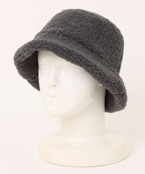 and it_（アンドイット）の「ボアバケットハット（ハット・レディース・モカ/チャコール・FREE）」の2枚目の写真