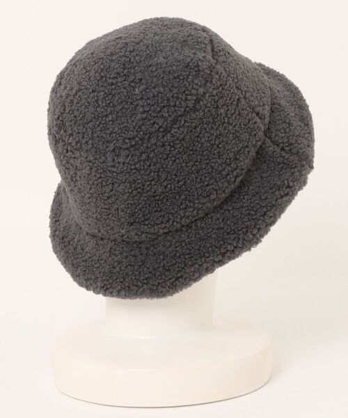 and it_（アンドイット）の「ボアバケットハット（ハット・レディース・モカ/チャコール・FREE）」の3枚目の写真