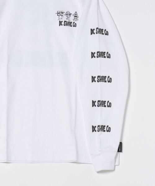 DC SHOES（ディーシーシューズ）の「25 PLAYTIME LS/DCバックプリント長袖ロンT（Tシャツ/カットソー・メンズ・ホワイト/ブラック/ブラック×ピンク・SMALL/MEDIUM/LARGE/X-LARGE）」の5枚目の写真